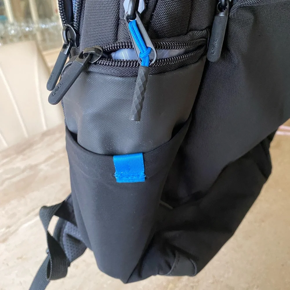 Dell Black Backpack with Blue Accents - Padded Laptop Pack
